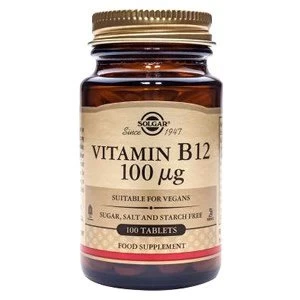 Image of Solgar Vitamin B12 100 amp181g Tablets 100 tablets