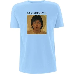 Image of Paul McCartney - McCartney II Mens Medium T-Shirt - Light Blue