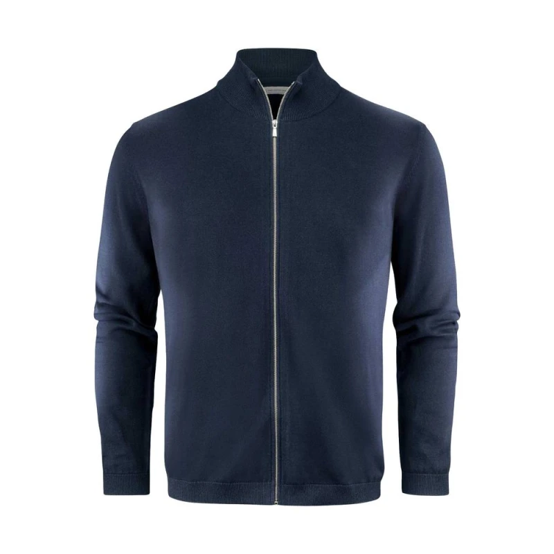 Image of James Harvest Mens Ashland Knitted Cardigan in Navy Size: Small Navy Male S