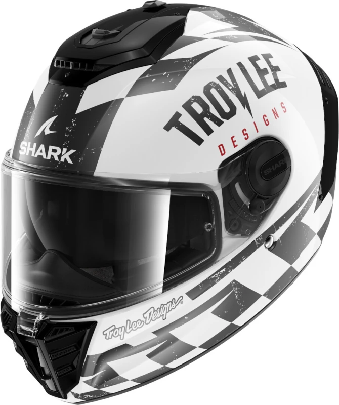 Image of Shark Spartan RS Raceshop Helmet, black-white, Size M for Men