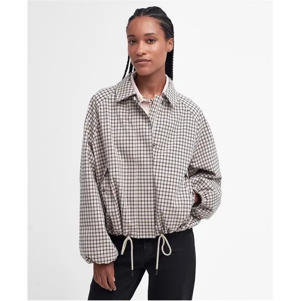 Image of Barbour Check Charlene Showerproof Jacket - Blue 10