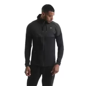 Image of Ript Zipped Hoodie Mens - Black