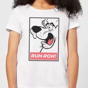 Image of Scooby Doo Ruh-Roh! Womens T-Shirt - White - M