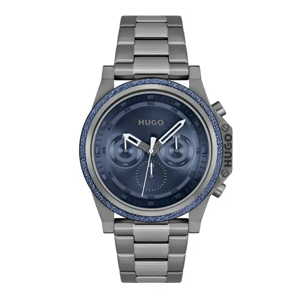 Image of HUGO 1530350 Brave Grey IP Bracelet Watch - W45402
