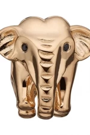 Image of Ladies Christina Gold Plated Sterling Silver Elephant Bead Charm 623-G51