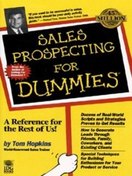 Image of Sales Prospecting for Dummies by Tom Hopkins Book