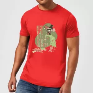 Image of DC Heck Yeah I've Been Naughty! Mens Christmas T-Shirt - Red - L