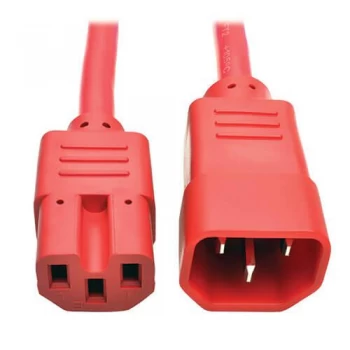 Image of Tripp Lite Power Cord C14 To C15 Heavy Duty 15a 250v 14 Awg 6ft Red