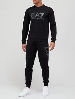 Image of Emporio Armani EA7 Visibility Logo Sweatshirt Black Size 2XL Men