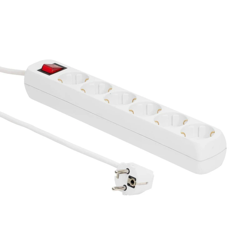 Image of Microconnect GRU0063W power extension 3m 6 AC outlet(s) Indoor White