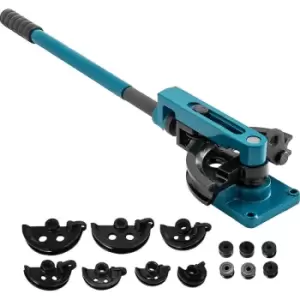 Image of VEVOR Pipe Bender 3/8 to 1" Pipe Tubing Bender Tube Bender 10 to 25mm Bending Formers Pipe Bender Set 7 Round Dies Size for Copper Brass Aluminum