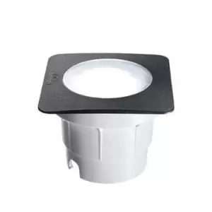 Image of Ceci LED 1 Light Large Square Outdoor Recessed Light Black IP67