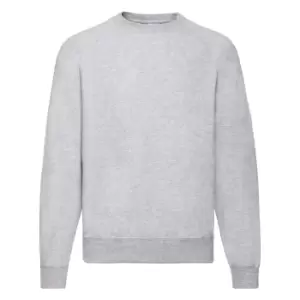 Image of Fruit Of The Loom Mens Raglan Sleeve BelcoroA Sweatshirt (4XL) (Heather Grey)