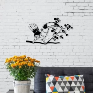 Image of Toucan Black Decorative Metal Wall Accessory
