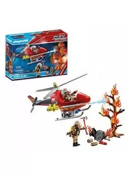 Image of Playmobil 71195 City Action Fire Helicopter