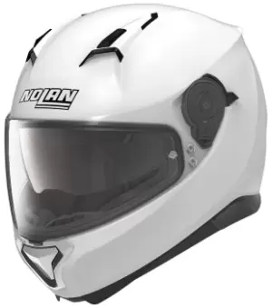 Image of Nolan N87 Classic N-Com Helmet, white, Size 2XL, white, Size 2XL