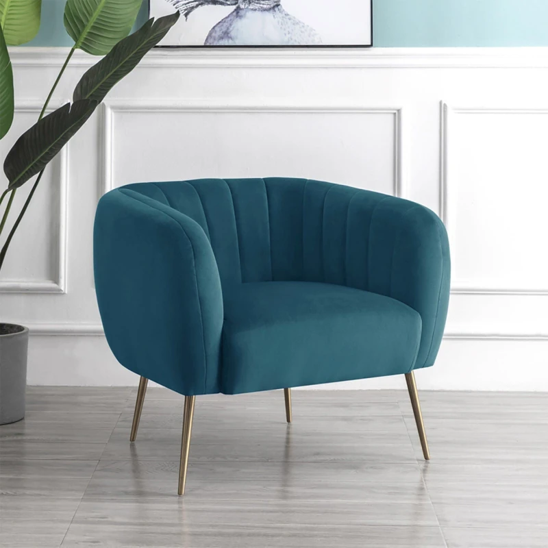 Image of Artemis Home Matilda Accent Chair in Teal Size: Armchair Teal Unisex Armchair