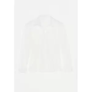 Image of Missguided Cinched Waist Ls Shirt - White