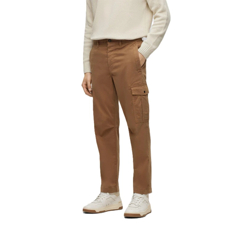 Image of Boss Mens Sisla-5 Cargo Trousers Open Beige male 40W R