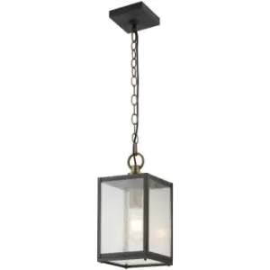 Image of Quintiesse Kichler Lahden Outdoor Pendant Ceiling Light Weathered Zinc, IP44
