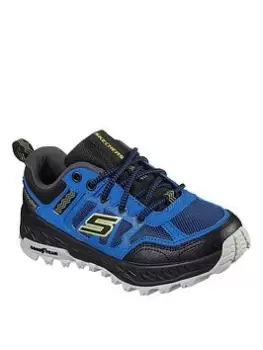 Image of Skechers Fuse Tread Trainers - Blue/Black, Size 2 Older
