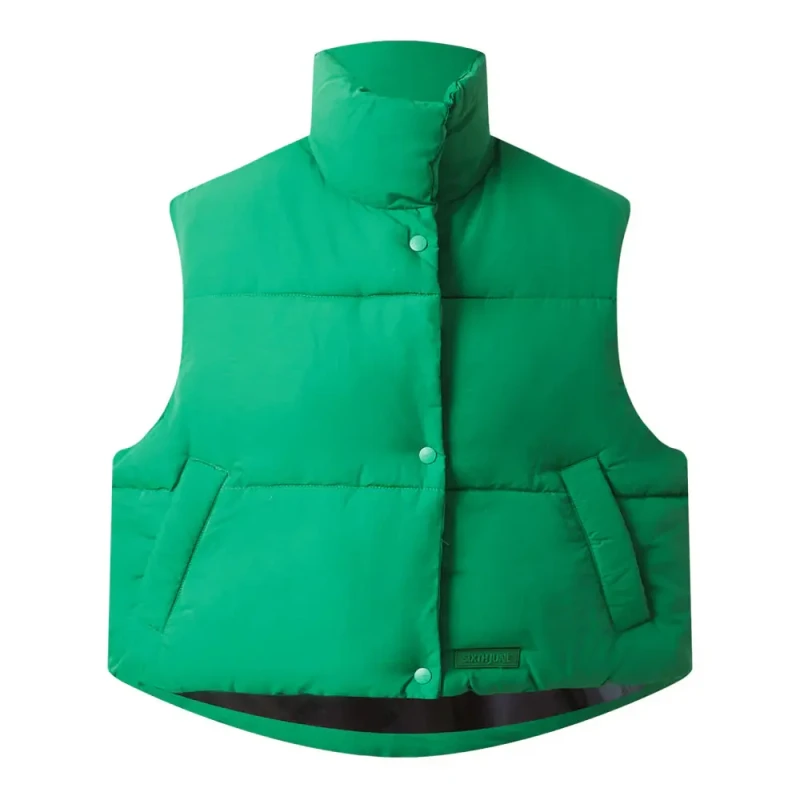 Image of Sixth June Womens Sixth June Oversized Puffer Vest Vert Female S