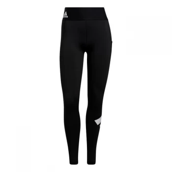 Image of adidas Techfit Logo Long Leggings Womens - Black / White