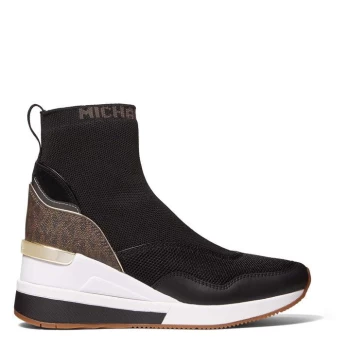 Image of Michael Kors Swift Knit Sock Sneaker - Brown 200