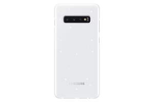 Image of Samsung White Galaxy S10+ LED Back Cover
