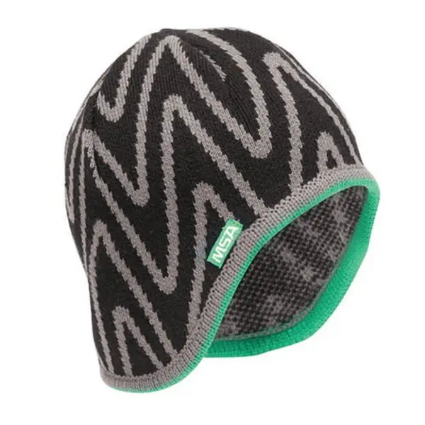 Image of V-GARD MSA V-Gard Liner Knit Cap (Pack of 12) Black/Grey MSA10118417