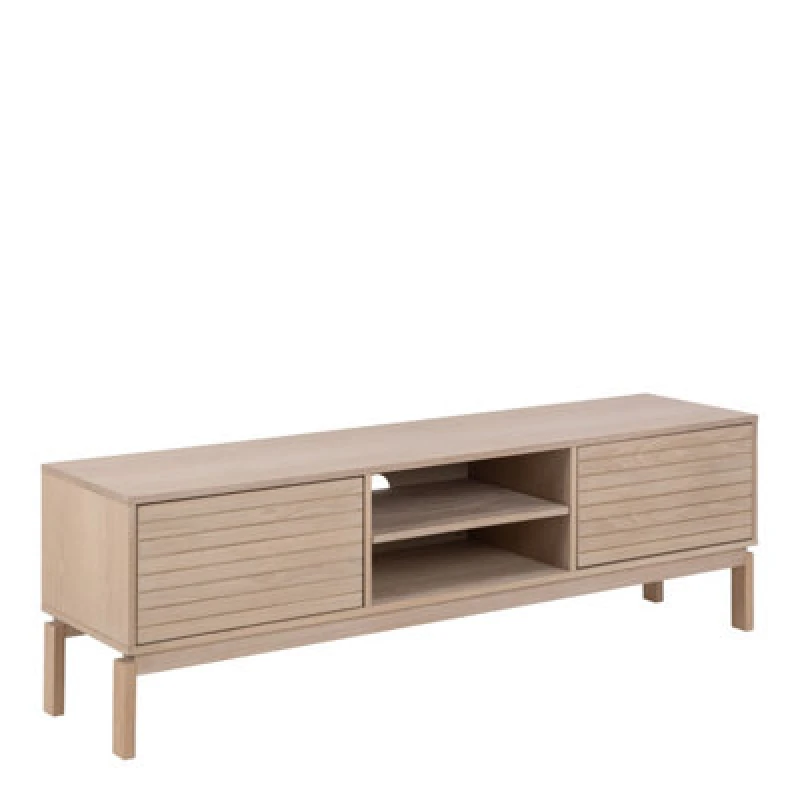 Image of Furniture To Go Linley 2 Door One Shelve TV Unit In White