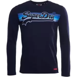 Image of Superdry Cali Long Sleeve T Shirt - Blue