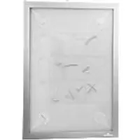 Image of Durable Wall Mountable Magnetic Infoframe DURAFRAME Wallpaper Self-Adhesive A4 236 x 322mm Silver