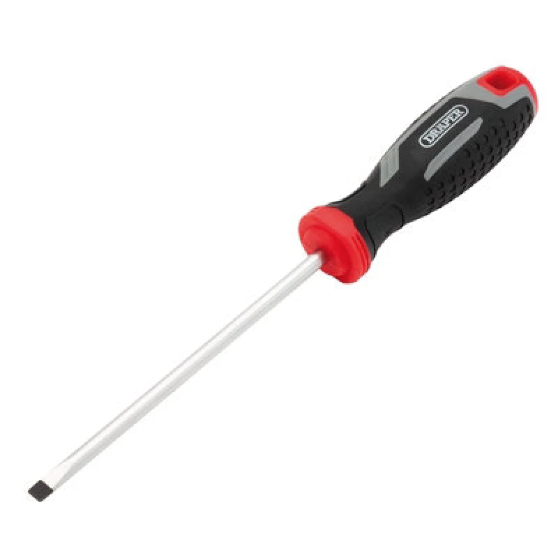 Image of Draper 13389 Slotted Parallel Soft Grip Screwdriver, SL5.5 x 125mm 13389