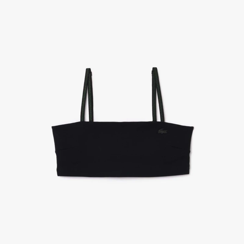 Image of Lacoste Quick Dry UV Protect Technical Bralette Black female L