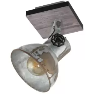 Image of Barnstaple Single Spotlight Brown-Patina, Black - Eglo