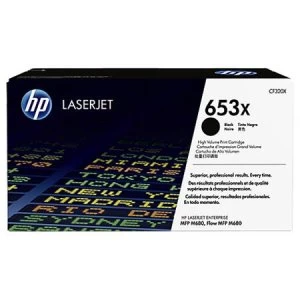 Image of HP 653X Black Laser Toner Ink Cartridge
