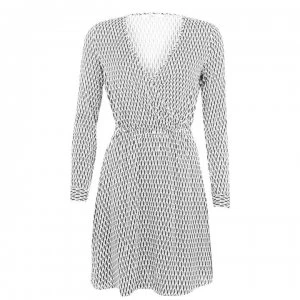 Image of Only Nova Wrap Dress - Cloud Dancer