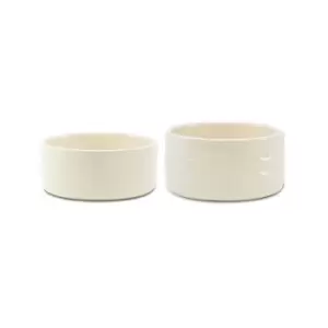 Image of Scruffs Set of 2 Extra Large Icon Dog Bowls Cream