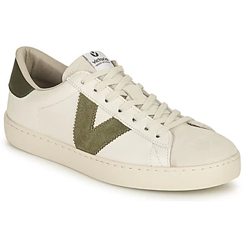 Image of Victoria BERLIN PIEL CONTRASTE womens Shoes Trainers in White,4,5,5.5,6.5,7,2.5