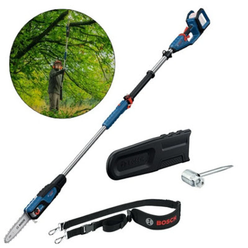 Image of Bosch Professional GKE 18V-25 TP 18v Cordless Pole Chainsaw 06008D6000 Batteries: No Batteries