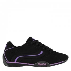 Image of Lonsdale Camden Ladies Trainers - Black/Purple