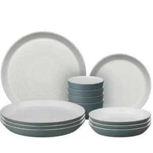 Image of Impression Charcoal Blue 12Pc Dinner Set