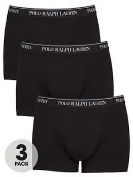 Image of Polo Ralph Lauren Classic Trunks (3 Pack) - Black