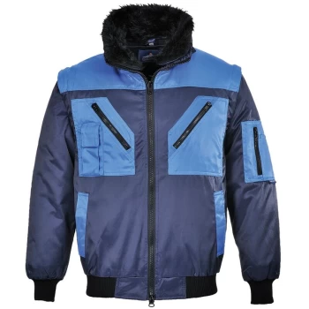 Image of Portwest - PJ20NARL - sz L Two Tone Pilot Jacket - Navy