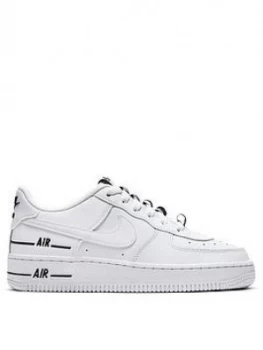 Image of Nike Air Force 1 LV8 3 Junior Trainers - White/Black, Size 5