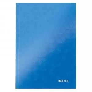Image of Leitz WOW Notebook A5 ruled with hardcover 80 sheets. Blue - Outer
