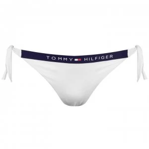 Image of Tommy Bodywear Logo Cheeky Bikini Bottoms - White YBR