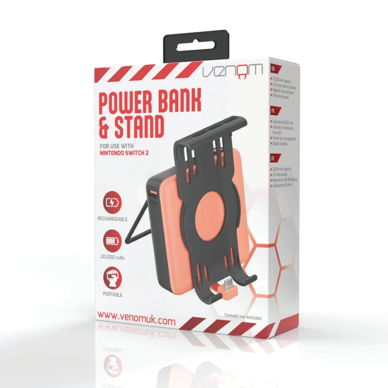 Image of Venom Nintendo Switch 2 Power Bank Stand Charger with Kickstand NS2 unisex One Size