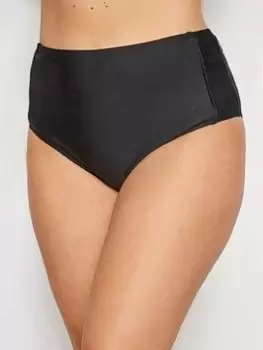 Image of Yours Control Bikini Brief with Piping - Black, Size 18, Women